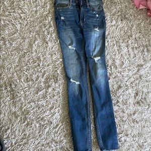 ripped hollister jeans